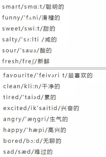 小学英语单词大全（分类附音标）收藏！每天晚上睡前,打开考20个插图34