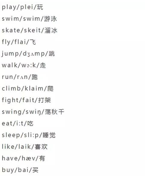 小学英语单词大全（分类附音标）收藏！每天晚上睡前,打开考20个插图40