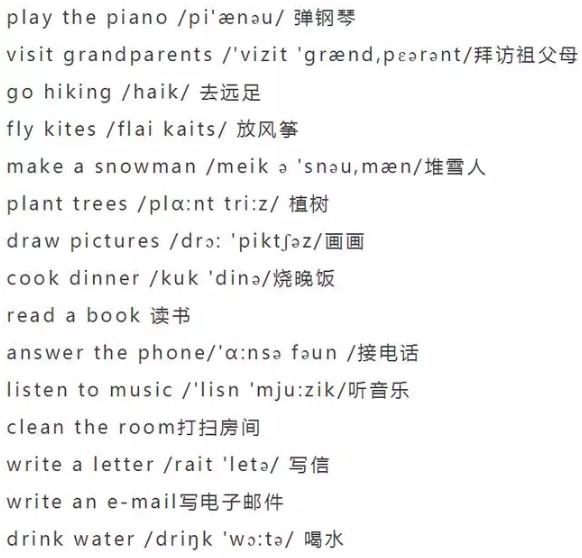 小学英语单词大全（分类附音标）收藏！每天晚上睡前,打开考20个插图43