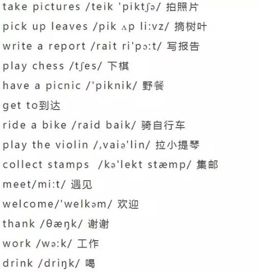 小学英语单词大全（分类附音标）收藏！每天晚上睡前,打开考20个插图44