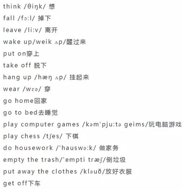 小学英语单词大全（分类附音标）收藏！每天晚上睡前,打开考20个插图47
