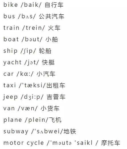 小学英语单词大全（分类附音标）收藏！每天晚上睡前,打开考20个插图15