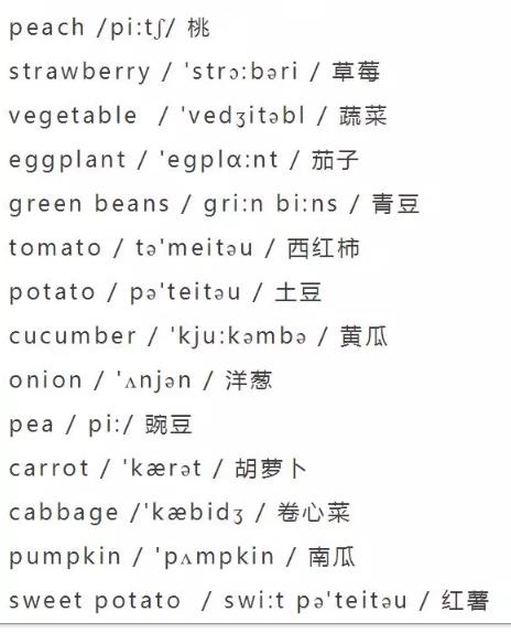 小学英语单词大全（分类附音标）收藏！每天晚上睡前,打开考20个插图12